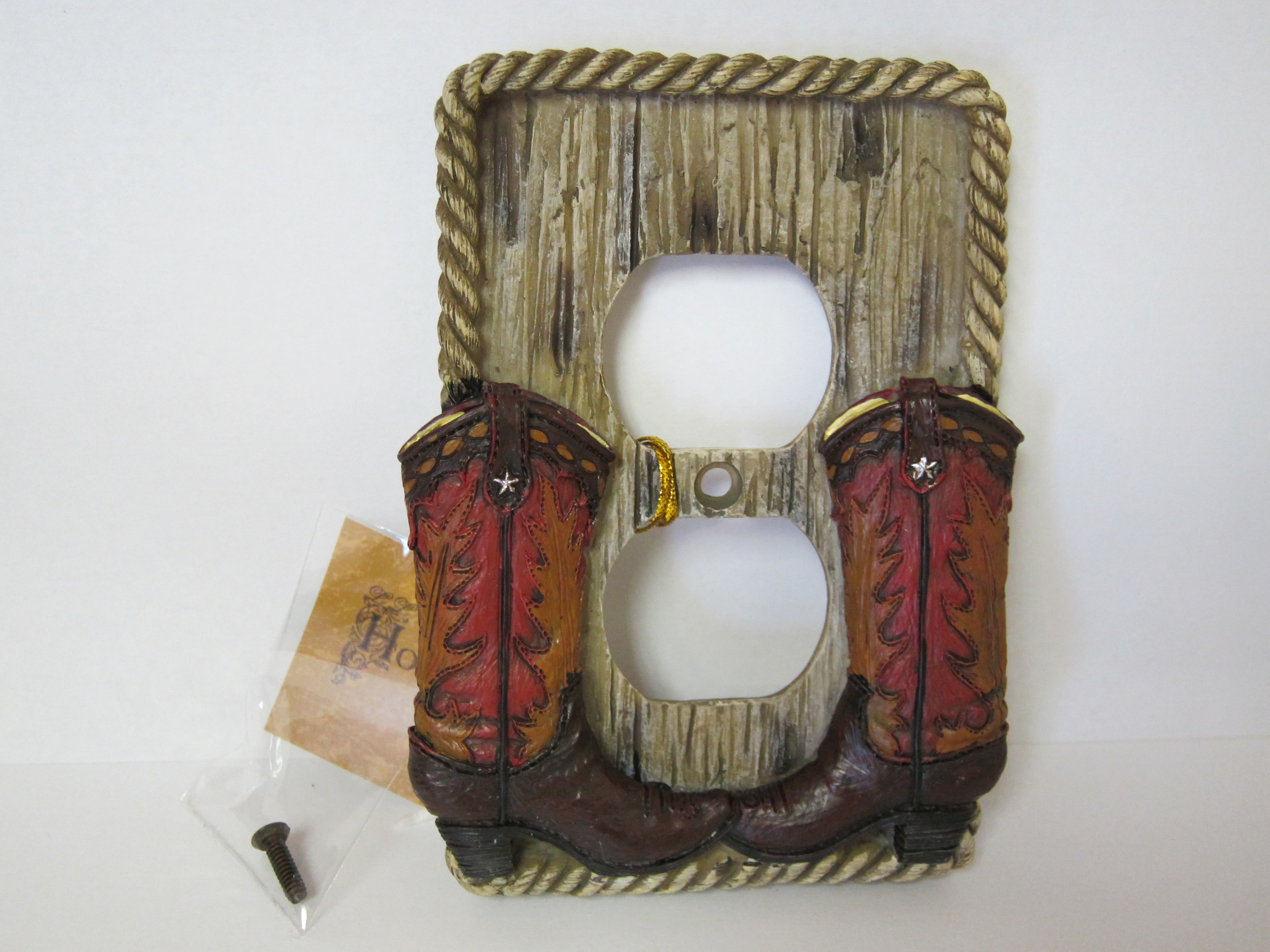 Cowboy Boots Oulet Plate Cover